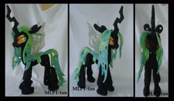 Size: 3396x1964 | Tagged: safe, artist:calusariac, derpibooru import, oc, oc:kalos, changeling, irl, photo, plushie, solo