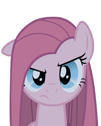 Size: 3200x4000 | Tagged: safe, artist:ec8er, derpibooru import, pinkie pie, earth pony, pony, bust, eyelashes, female, frown, mare, pinkamena diane pie, simple background, solo, transparent background