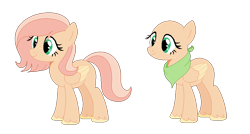 Size: 835x446 | Tagged: safe, artist:selenaede, artist:thestupidartist951, derpibooru import, oc, oc only, pegasus, pony, bandana, base used, female, freckles, mare, offspring, parent:big macintosh, parent:fluttershy, parents:fluttermac, simple background, solo, transparent background, unshorn fetlocks