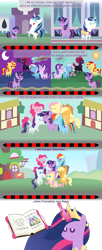 Size: 1600x3926 | Tagged: safe, artist:sketchmcreations, derpibooru import, applejack, fluttershy, pinkie pie, princess twilight 2.0, rainbow dash, rarity, shining armor, starlight glimmer, sunset satan, sunset shimmer, tempest shadow, trixie, twilight sparkle, twilight sparkle (alicorn), unicorn twilight, alicorn, earth pony, pegasus, pony, unicorn, a canterlot wedding, magic duel, magical mystery cure, the last problem, alicorn amulet, armor, big crown thingy, black sclera, book of harmony, broken horn, canterlot, cloak, clothes, comic, crown, crystal empire, cup, doctor who, element of magic, fangs, female, filly, filly twilight sparkle, golden oaks library, group hug, happy birthday mlp:fim, horn, hug, inkscape, jewelry, kite, looking at you, magic, mane six, mane six opening poses, mlp fim's tenth anniversary, pointy ponies, ponyville, reference, regalia, s5 starlight, scarf, simple background, staff, staff of sameness, teacup, telekinesis, that pony sure does love kites, that pony sure does love teacups, transparent background, vector, wall of tags, younger