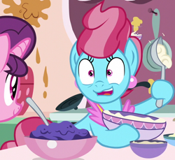Size: 642x589 | Tagged: safe, derpibooru import, screencap, cup cake, sugar belle, earth pony, pony, unicorn, the big mac question, cropped, female, mare