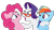 Size: 1251x690 | Tagged: safe, artist:sollace, derpibooru exclusive, derpibooru import, pinkie pie, rainbow dash, rarity, earth pony, pegasus, pony, unicorn, rarity takes manehattan, .svg available, bipedal, glasses, looking at you, looking away, open mouth, raised eyebrow, rarity's glasses, simple background, svg, transparent background, trio, vector