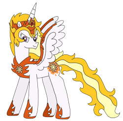 Size: 2476x2448 | Tagged: safe, artist:supahdonarudo, derpibooru import, daybreaker, princess celestia, alicorn, pony, armor, clothes, costume, halloween, halloween costume, helmet, holiday, simple background, transparent background, wing armor