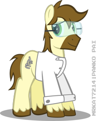 Size: 5724x7211 | Tagged: safe, artist:mrkat7214, derpibooru import, oc, oc only, oc:calpain, earth pony, pony, absurd resolution, goggles, male, simple background, solo, stallion, transparent background, unshorn fetlocks, vector