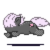 Size: 100x100 | Tagged: safe, artist:zeka10000, derpibooru import, oc, oc only, oc:pulsse, pony, animated, chubby, cute, gif, pixel art, running, shadow, simple background, solo, sprite, transparent background