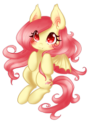 Size: 1447x1974 | Tagged: safe, artist:bunnini, derpibooru import, fluttershy, bat pony, pony, bat ponified, beanbrows, blushing, cute, eyebrows, female, flutterbat, heart eyes, race swap, shyabates, shyabetes, simple background, solo, transparent background, wingding eyes