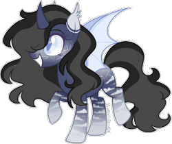 Size: 2724x2292 | Tagged: safe, artist:kurosawakuro, derpibooru import, oc, alicorn, bat pony, pony, simple background, solo, transparent background