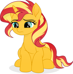 Size: 5582x5659 | Tagged: safe, artist:pumpkinpieforlife, derpibooru import, sunset shimmer, pony, absurd resolution, cute, movie accurate, shimmerbetes, simple background, solo, transparent background, vector