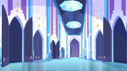 Size: 1280x720 | Tagged: safe, derpibooru import, screencap, the times they are a changeling, background, crystal empire, liminal space, no pony, scenic ponyville