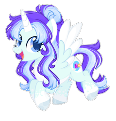 Size: 2384x2496 | Tagged: safe, artist:lazuli, artist:thieeur-nawng, derpibooru import, oc, oc only, alicorn, pony, alicorn oc, base used, colored hooves, horn, open mouth, open smile, simple background, smiling, solo, transparent background, white outline, wings