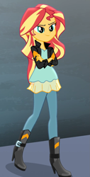 Size: 547x1079 | Tagged: safe, derpibooru import, screencap, sunset shimmer, equestria girls, friendship games, cropped, solo