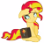 Size: 7100x7000 | Tagged: safe, artist:tardifice, derpibooru import, sunset shimmer, pony, equestria girls, mirror magic, spoiler:eqg specials, absurd resolution, bag, saddle bag, simple background, solo, transparent background, vector