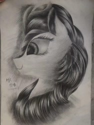 Size: 1080x1440 | Tagged: safe, artist:henry forewen, derpibooru import, autumn blaze, kirin, pony, sounds of silence, monochrome, sketch, solo, traditional art