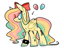 Size: 748x571 | Tagged: safe, artist:cyrinthia, derpibooru import, oc, oc:maridia, pegasus, pony, bow, female, hair bow, mare, simple background, solo, transparent background