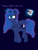 Size: 3478x4551 | Tagged: safe, artist:kotwitz, derpibooru import, princess luna, alicorn, pony, abstract background, alternate design, birthday, collar, crown, cutie mark, ethereal mane, happy birthday mlp:fim, immortality blues, jewelry, magic, mlp fim's tenth anniversary, mug, raised hoof, regalia, ribbon, wings