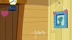 Size: 1280x720 | Tagged: safe, derpibooru import, screencap, the fault in our cutie marks, background, clubhouse, crusaders clubhouse, liminal space, no pony, scenic ponyville