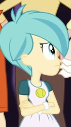 Size: 287x513 | Tagged: safe, derpibooru import, screencap, tennis match, better together, equestria girls, rollercoaster of friendship, background human, side view