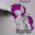 Size: 2296x2296 | Tagged: safe, artist:drheartdoodles, derpibooru import, oc, oc only, oc:dr.heart, pegasus, :p, ^3^, boop, chest fluff, clydesdale, color, cute, smiling, tongue out, traditional art