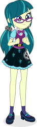Size: 1785x6110 | Tagged: safe, artist:punzil504, juniper montage, equestria girls, movie magic, absurd resolution, equestria girls specials, female, glasses, simple background, skirt, solo, transparent background