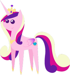 Size: 522x557 | Tagged: safe, artist:zacatron94, derpibooru import, editor:slayerbvc, princess cadance, alicorn, pony, cropped, crown, female, hoof shoes, jewelry, mare, peytral, pointy ponies, regalia, simple background, solo, transparent background