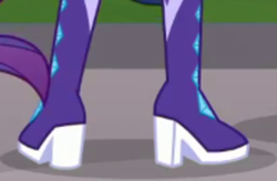 Size: 500x327 | Tagged: safe, derpibooru import, screencap, rarity, better together, equestria girls, super squad goals, clothes, cropped, legs, pictures of legs, shoes