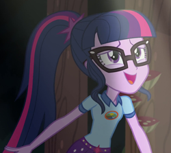 Size: 1204x1072 | Tagged: safe, derpibooru import, screencap, sci-twi, twilight sparkle, equestria girls, legend of everfree, camp everfree outfits, cropped, female, solo