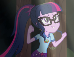 Size: 1416x1080 | Tagged: safe, derpibooru import, screencap, sci-twi, twilight sparkle, equestria girls, legend of everfree, camp everfree outfits, cropped, female, solo