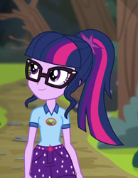 Size: 652x840 | Tagged: safe, derpibooru import, screencap, sci-twi, twilight sparkle, equestria girls, legend of everfree, camp everfree outfits, cropped, female, solo