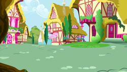 Size: 1280x720 | Tagged: safe, derpibooru import, screencap, all bottled up, background, no pony, ponyville, scenic ponyville