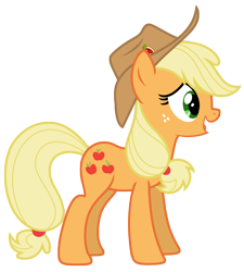 Size: 6868x7623 | Tagged: safe, artist:estories, derpibooru import, applejack, earth pony, pony, absurd resolution, simple background, solo, transparent background, vector