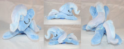 Size: 4999x2000 | Tagged: safe, artist:bastler, derpibooru import, trixie, pony, unicorn, female, irl, mare, photo, plushie, sleeping, solo