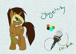 Size: 2912x2059 | Tagged: safe, artist:stagetechyart, derpibooru import, oc, oc only, oc:stagetechy, unicorn, female, horn, looking up, reference sheet, solo, unicorn oc