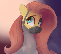 Size: 938x833 | Tagged: safe, artist:some_ponu, derpibooru import, fluttershy, pegasus, pony, .mov, bondage, muzzle, pony.mov, shed.mov, straitjacket