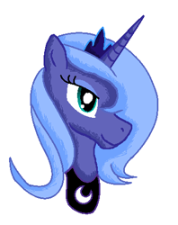 Size: 355x449 | Tagged: safe, artist:maverickmam, derpibooru import, princess luna, alicorn, pony, female, jewelry, mare, peytral, s1 luna, simple background, tiara, white background