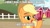 Size: 889x500 | Tagged: safe, derpibooru import, edit, screencap, applejack, earth pony, pony, the last problem, apple, barn, caption, farm, female, fence, food, happy, image macro, meme, solo, text, that pony sure does love apples