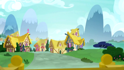 Size: 1280x720 | Tagged: safe, derpibooru import, screencap, a flurry of emotions, background, no pony, ponyville, scenic ponyville