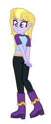 Size: 1030x2492 | Tagged: safe, artist:gmaplay, derpibooru import, lavender lace, equestria girls, alternate outfits, simple background, solo, transparent background