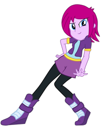 Size: 2617x3238 | Tagged: safe, artist:gmaplay, derpibooru import, fuchsia blush, equestria girls, alternate outfits, simple background, solo, transparent background