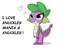 Size: 1280x883 | Tagged: safe, artist:tjpones, derpibooru import, edit, barb, spike, dragon, barbabetes, cute, dragoness, female, heart, rule 63, rule63betes, simple background, solo, white background