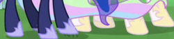 Size: 600x136 | Tagged: safe, derpibooru import, screencap, princess celestia, princess luna, alicorn, pony, the ending of the end, cropped, hoof shoes, hooves, legs, pictures of legs