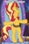Size: 600x922 | Tagged: safe, derpibooru import, edit, edited screencap, screencap, sunset shimmer, equestria girls, equestria girls series, forgotten friendship, bag, bipedal, caption, image macro, saddle bag, solo, spongebob reference, t pose, text, we don't normally wear clothes