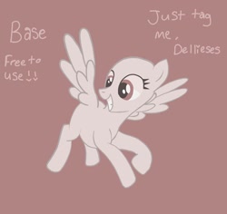 Size: 1080x1018 | Tagged: safe, artist:dellieses, derpibooru import, oc, oc only, pegasus, pony, bald, base, eyelashes, grin, looking down, pegasus oc, smiling, solo, wings