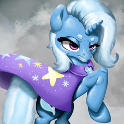 Size: 1280x1280 | Tagged: safe, artist:pankydrawuvu, derpibooru import, trixie, beanbrows, cute, diatrixes, eyebrows