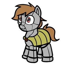 Size: 493x502 | Tagged: safe, artist:neuro, oc, oc only, pony, robot, robot pony, armor, royal guard, simple background, solo, transparent background