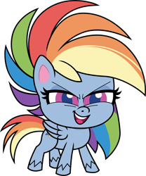 Size: 4970x5980 | Tagged: safe, artist:cirillaq, derpibooru import, rainbow dash, pegasus, pony, my little pony: pony life, the best of the worst, spoiler:pony life s01e02, absurd resolution, female, mare, simple background, solo, transparent background, vector