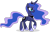 Size: 1920x1234 | Tagged: safe, artist:helenosprime, derpibooru import, princess luna, alicorn, pony, raised hoof, simple background, solo, transparent background