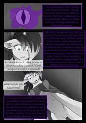 Size: 1600x2291 | Tagged: safe, artist:tillie-tmb, derpibooru import, oc, oc:tempest, pony, comic:the amulet of shades, dark magic, magic, solo