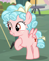 Size: 360x450 | Tagged: safe, derpibooru import, screencap, cozy glow, pegasus, pony, marks for effort, solo