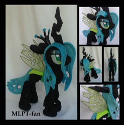 Size: 1868x1892 | Tagged: safe, artist:calusariac, derpibooru import, queen chrysalis, changeling, changeling queen, irl, photo, plushie, solo