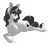 Size: 2892x2693 | Tagged: safe, artist:silkensaddle, derpibooru import, oc, oc only, pony, unicorn, colored, curved horn, dappled, hooves, horn, prone, simple background, smiling, solo, transparent background, unshorn fetlocks